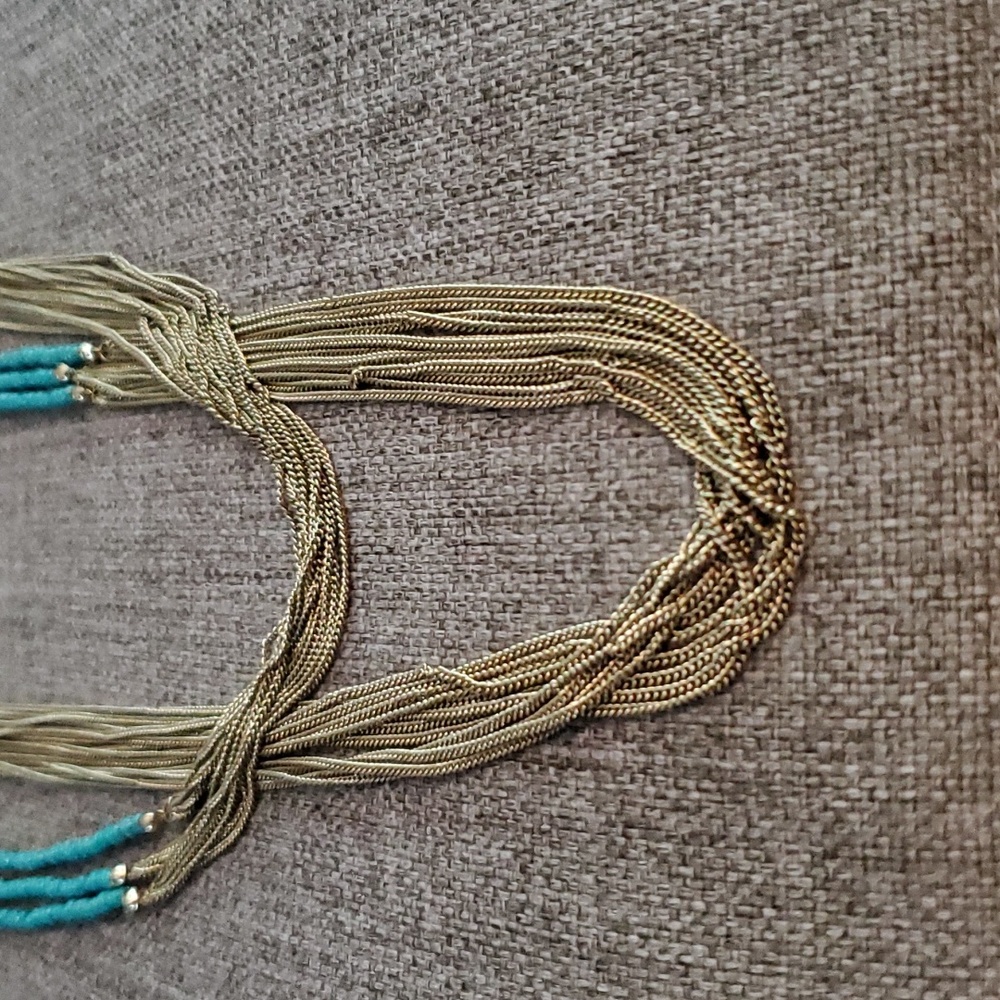 Triple Bead + Chain Necklace - Picture 7 of 8